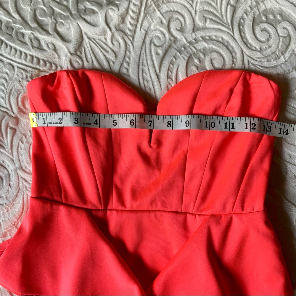 Neon Pink Ruffle Dress - Picture 7 of 9